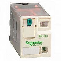 Реле 3 CO светодиод 48В постоянного тока | код. RXM3AB2ED | Schneider Electric